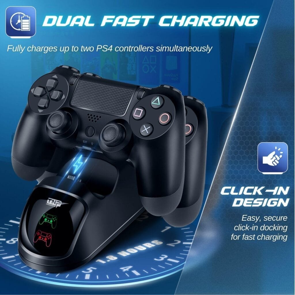 2 Pack Controllers with Charging Dock