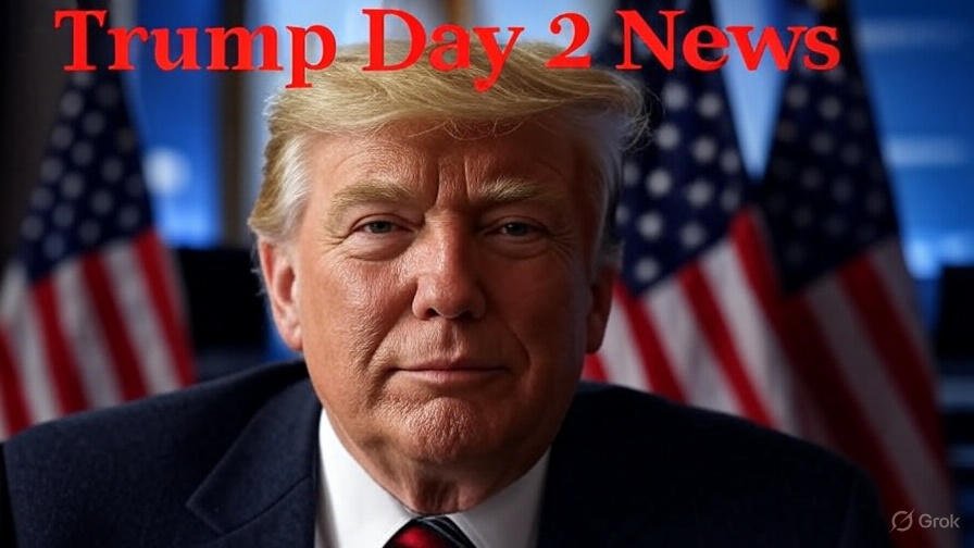 Trump Day 2 News: Donald Trump Announces 2025 Plans, Tariff Timeline, and Press Updates