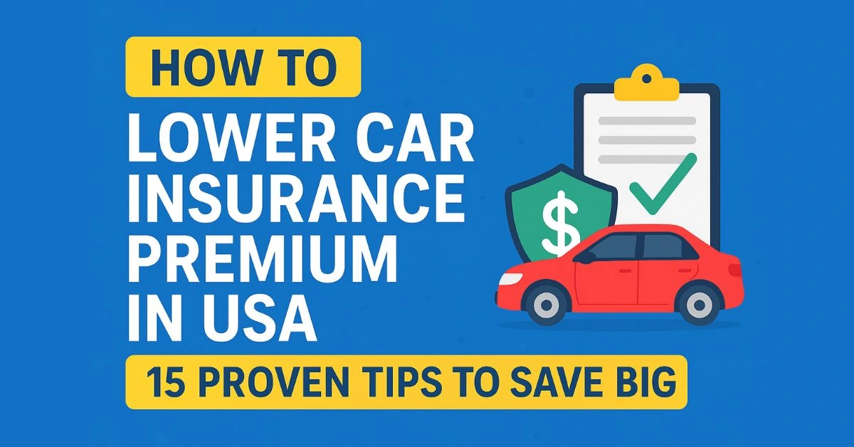 Lower Car Insurance Premium in USA – 15 Best Ways to Save in 2025